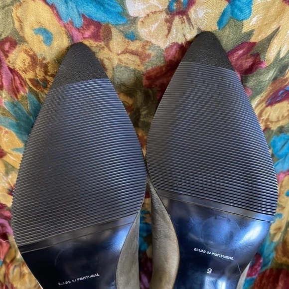 Brand New Antonio de Faria Genuine Suede Leather Olive Heeled Pull On Boots - Picture 10 of 15